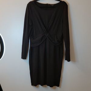 RW & Co. Women's Long Sleeve Black Dress